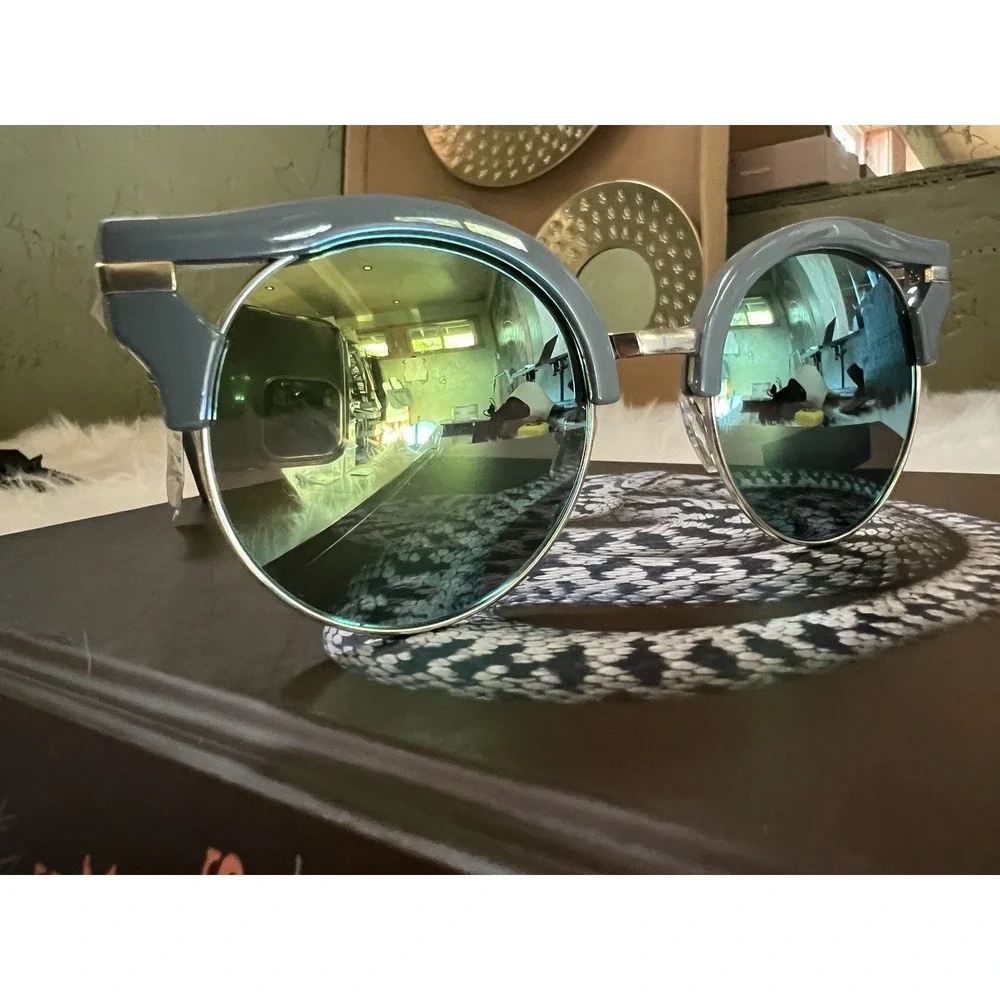 2 Pair Joes Jeans Round Sunglasses UV Protection‎ Satin Blush Gunmetal Grey NWT